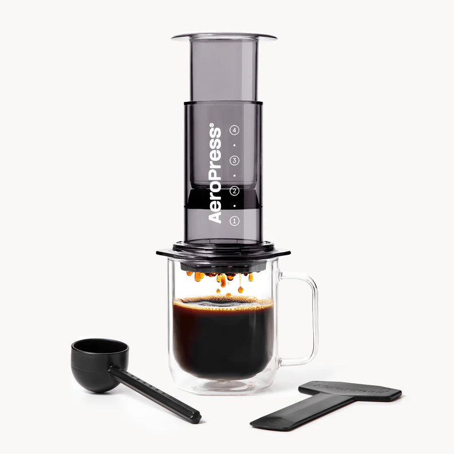 Aeropress Clear Black prensa de café portátil