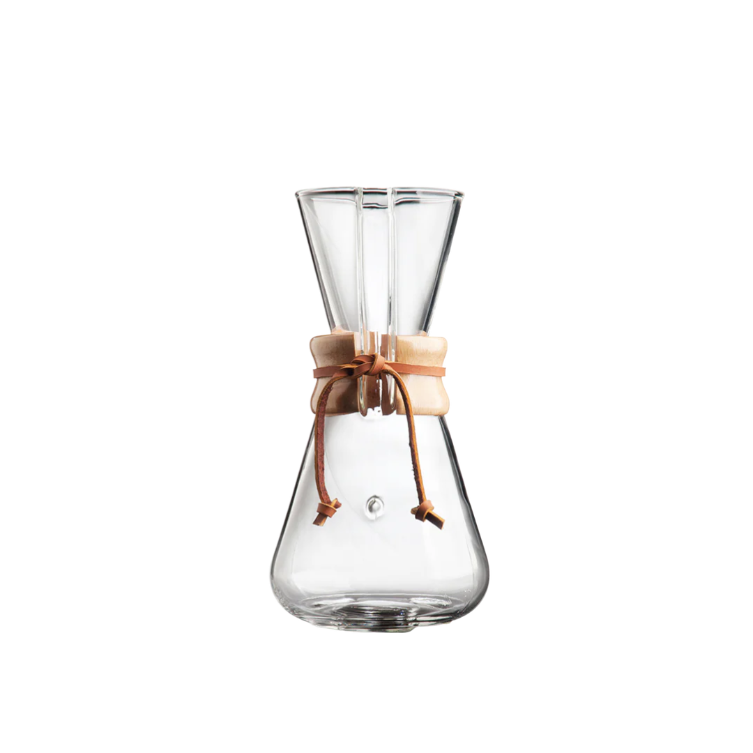 cafetera de vidrio para filtrado Chemex