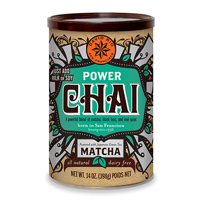 Power Chai Matcha te negro matcha en tarro 398gr