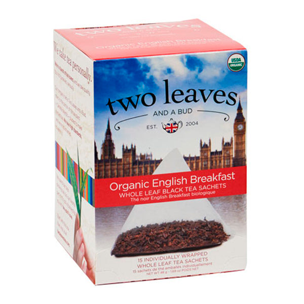 Premium Organic English Breakfast Tea - Té 15un
