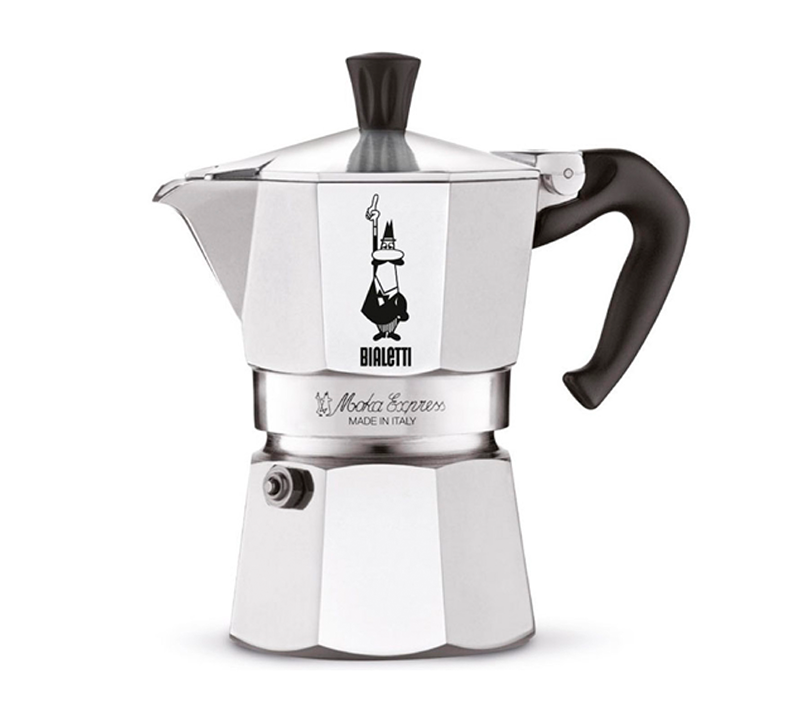 Moka Italiana cafetera para 3 tazas