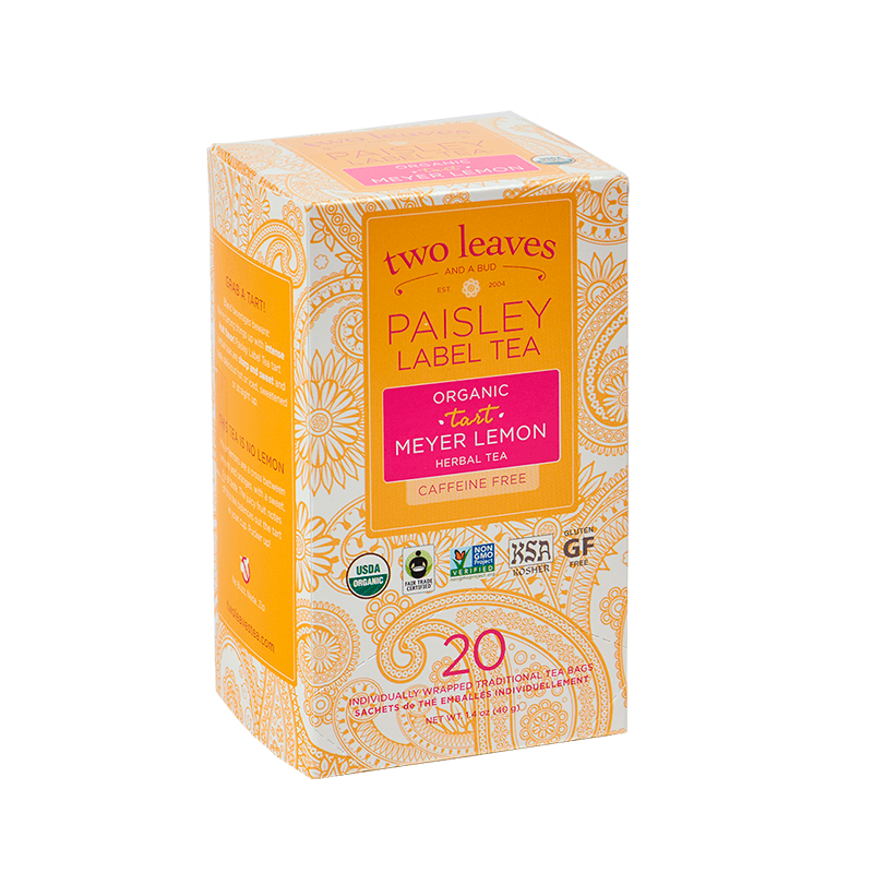 Paisley Organic Tart Meyer Lemon - Té 20un