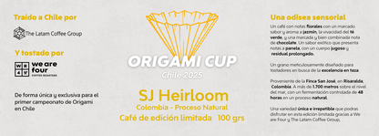 Cafe Origami Cup - SJ Heirloom 100gr