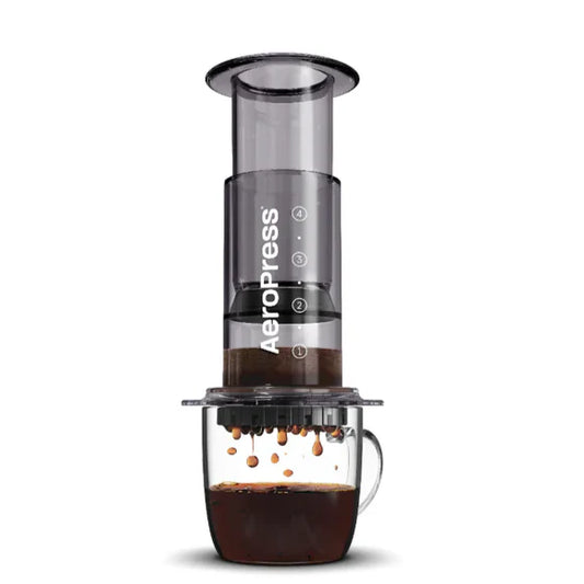 Aeropress Clear Black prensa de café portátil
