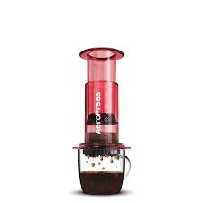Aeropress Clear Red prensa de café portátil