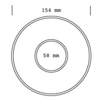 Platillo ACME - 15cm, pack de 6