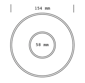 Platillo ACME - 15cm, pack de 6