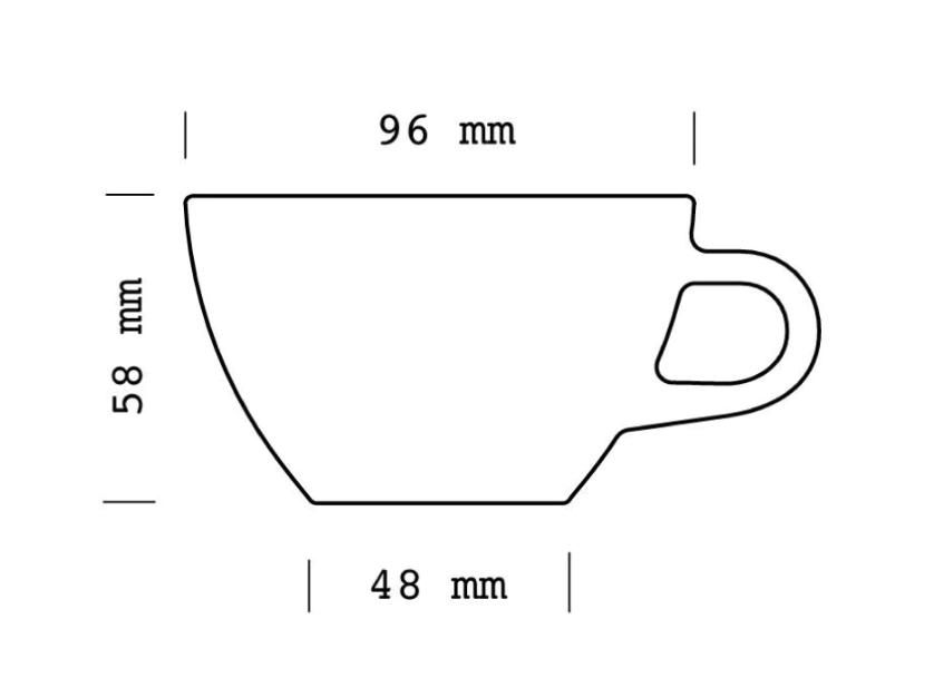 190ml Cappuccino cup ACME [Pack de 6]