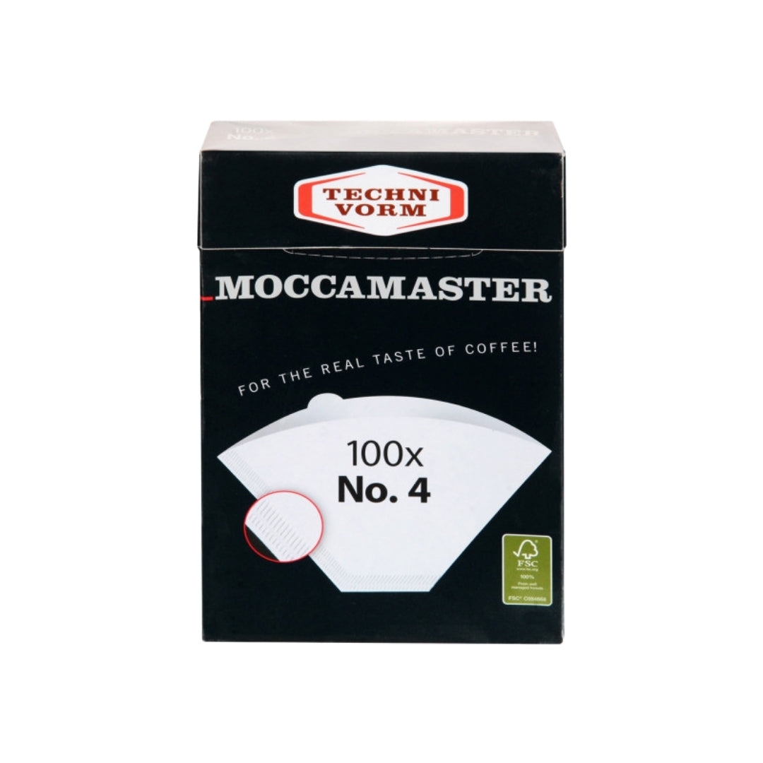 Filtros de papel para cafetera Americana Nº4 Moccamaster 100 unidades
