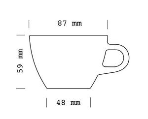 Taza de café ACME - 150ml, pack de 6