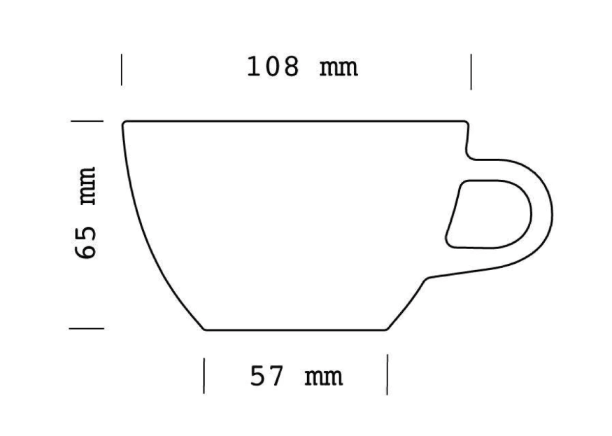 280ml Latte cup ACME [Pack de 6]