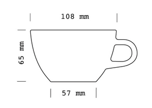 280ml Latte cup ACME [Pack de 6]