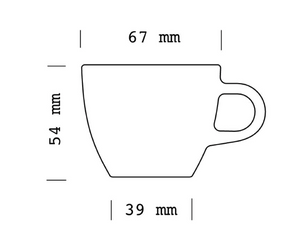 Taza de café ACME - 70ml, pack de 6